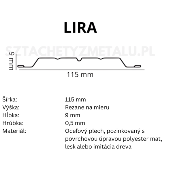 Kovová lata Lira Hnedá Lesklá RAL 8017 – 68,80 m.b. (#7412) - Image 5